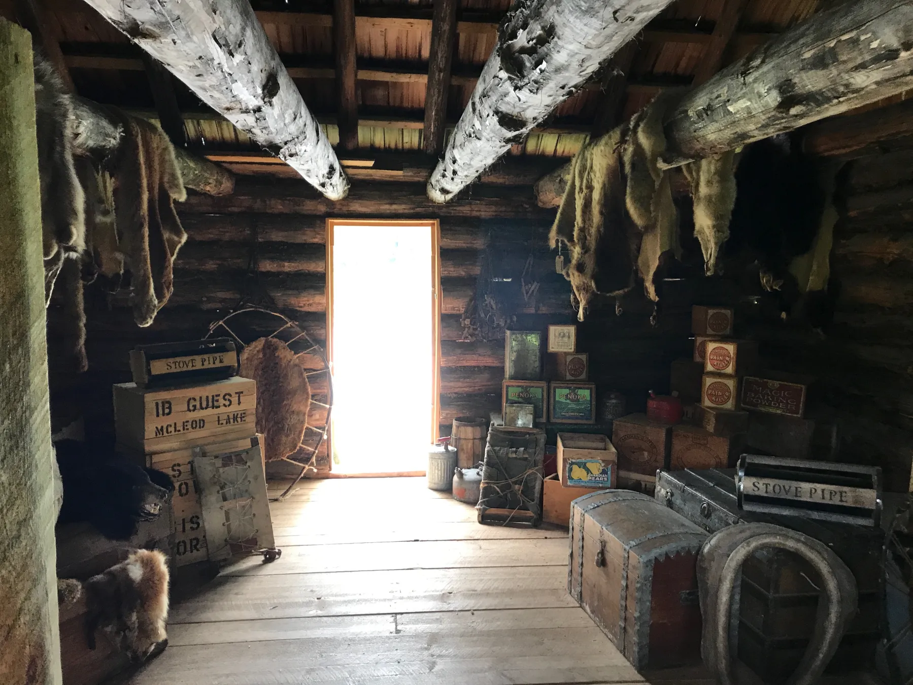 Trappers cabin at Huble Homestead in BC